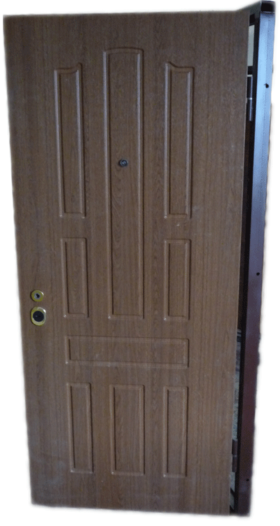 Metāla durvis ar MDF apdari — modelis 11