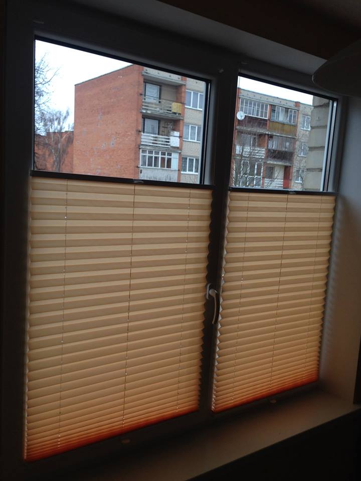 Plisse auduma paraugs ORANGE