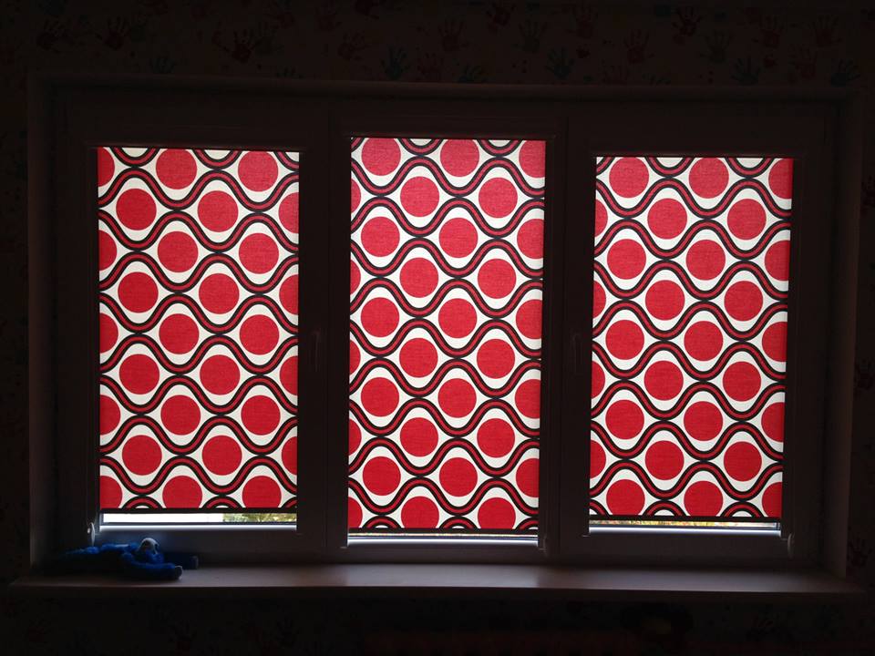 GEOMETRY RED — rullo audums